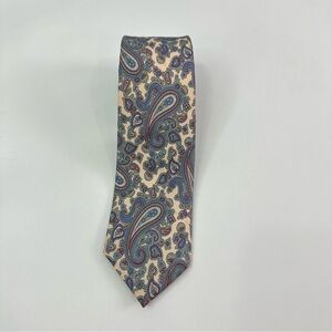 Vintage Men's Silk Paisley Necktie Bill Blass for John Wanamaker Multicolor